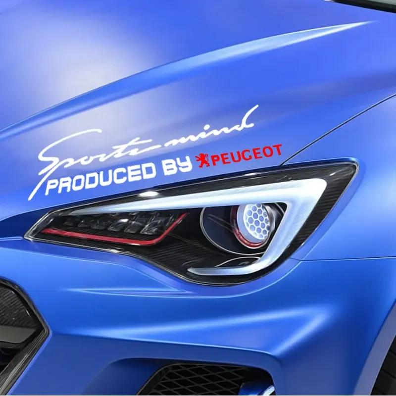 Car Reflective Headlight Eyebrow Decoration Sticker Decal For Peugeot 206 307 308 3008 207 208 407 508 2008 107 106 Accessories