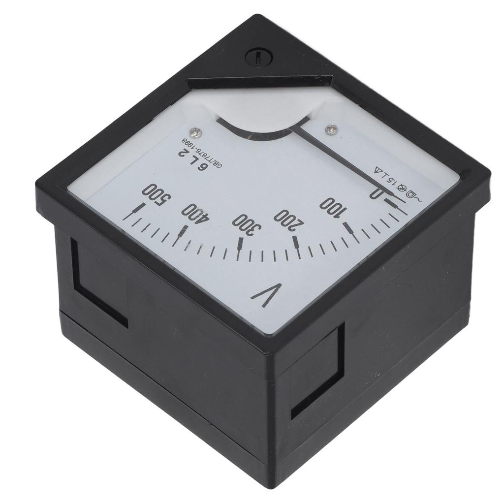 Analog Voltmeter AC 0‑500V Pointer Volt Meter Panel Needle Voltage Gauge for Equipment