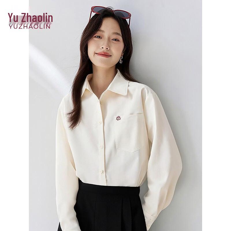 Women s Embroidered Long-Sleeve Commuter Shirt L