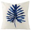 New Blue Geometric Linen Pillowcase Home Sofa Pillowcase