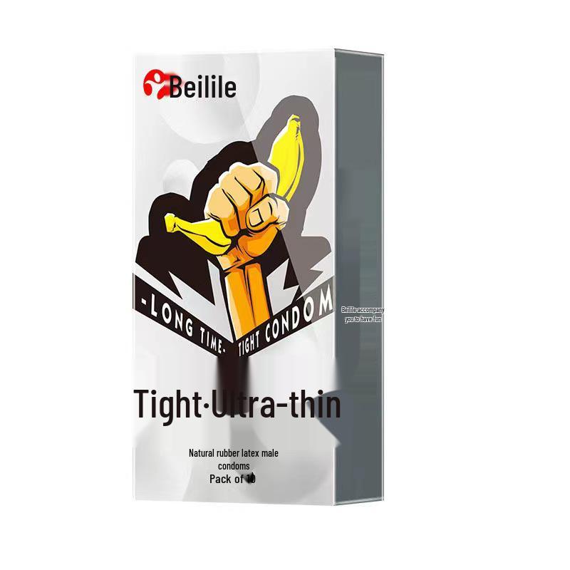 Beilile Ultra-Thin Large Size Lubricated Condoms - Wolf Tooth & Mushroom Design for Family Planning