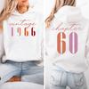 Herbst Winter Hoodies Klassischer 1966 Grafik Hoodie Vintage 60. Geburtstag Damen Sweatshirts Langarm Sportbekleidung 60. Geburtstag Oberteile