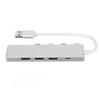 USB Hub Multiport USB3.0 3 USB2.0 USB C Docking Station for Connecting USB Flash Drive Wireless Mouse Keyboard Silver