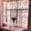 Romantischer Blumen Schlafzimmer Wohnzimmer Tüll Fenstervorhänge Heimdekoration Vorhang Transparente Vorhänge