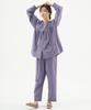 Meipeullawo Purple St Long Sleeve Pure Cotton Women'S Plus Size Pajama Set