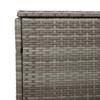 Garden Storage Box Grey 110 X 50 X 58 Cm Poly Rattan