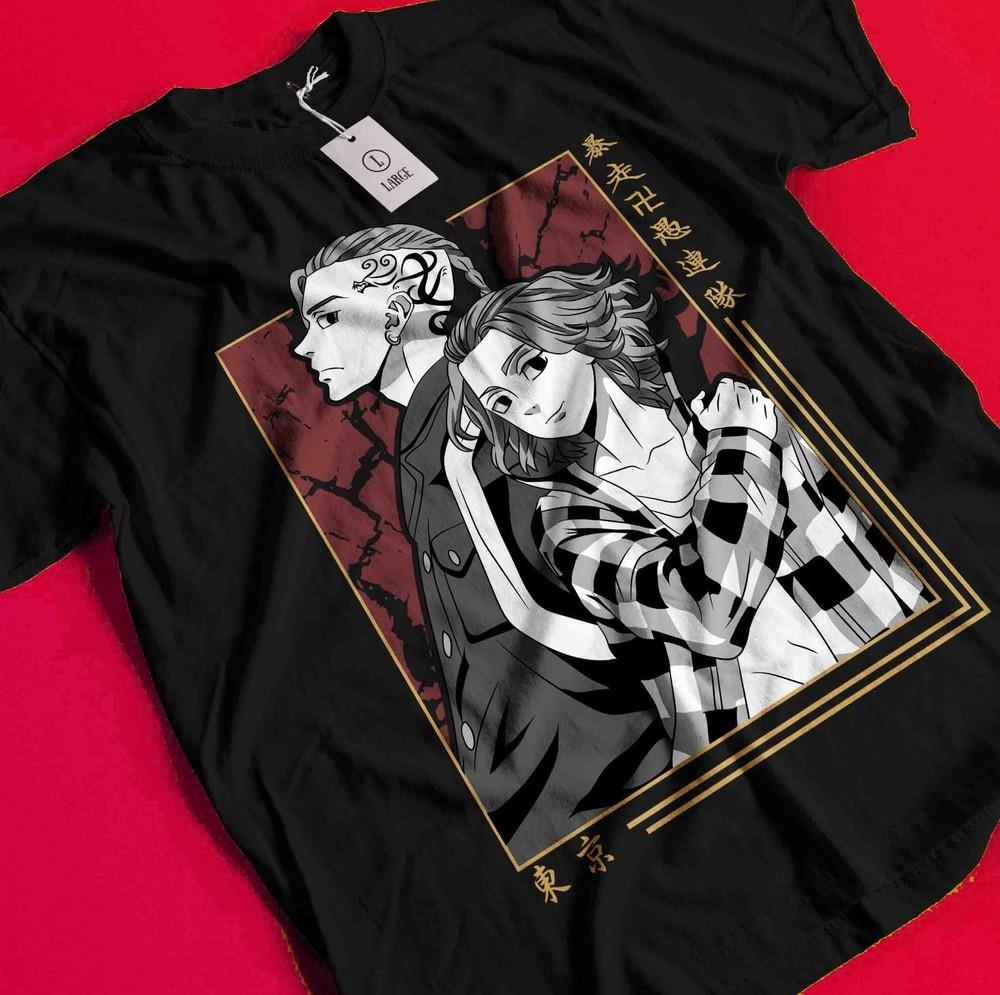 

Tokyo Revengers T-Shirt Manjiro Sano Shirt Takemichi Hanagaki Tshirt Ken Hakkai AA185 2XL