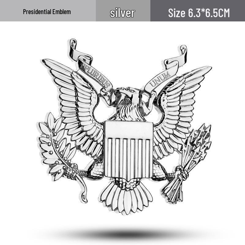 Eagle Emblem Car Sticker - US President Seal, Creative Scratch Modification & Tail Decoration