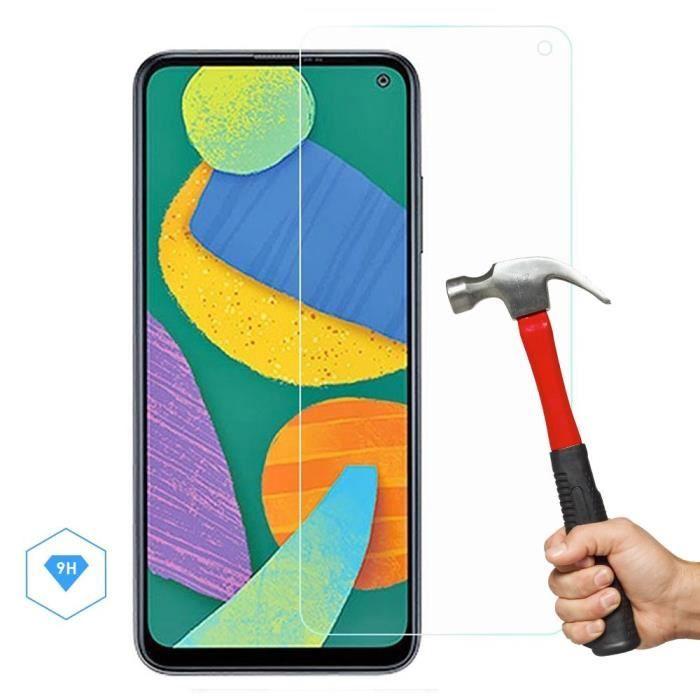2 pack verre trempé pour samsung f52 5g (6.6") protection écran 9h dureté anti-rayures