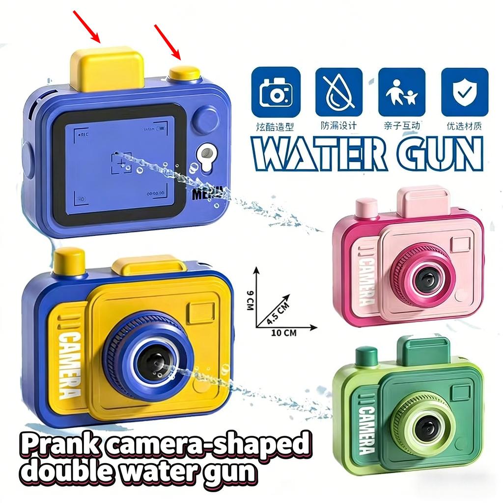 Funny Prank Double-Sided Water Spray Gun Camera-Shaped,Mini Tactical Water Sprayer For Pool Beach Water Fight Summer Toy
