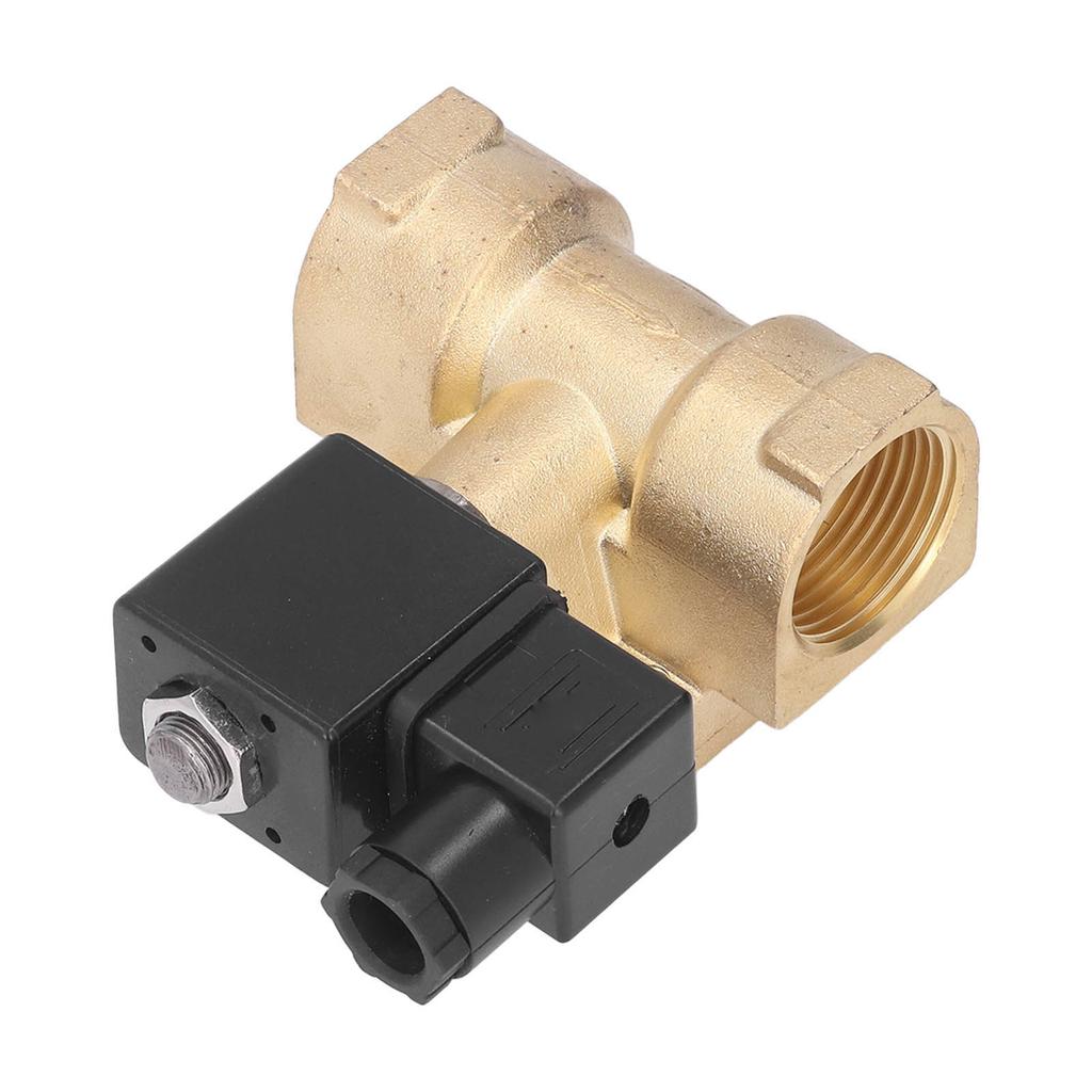 Brass Electric Solenoid Valve G1in NC 2 Position 2 Way Diaphragm High Pressure for Water Air