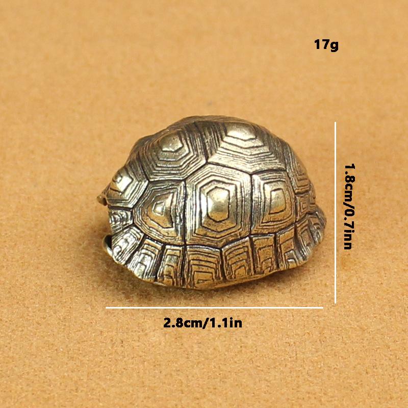1PC Turtle shell bell brass keychain pendant pendant
