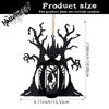 Halloween Metal Hollow Ghost Pumpkin Lantern Candle Holder Party Decor Hanging Lantern for Indoor Outdoor Display