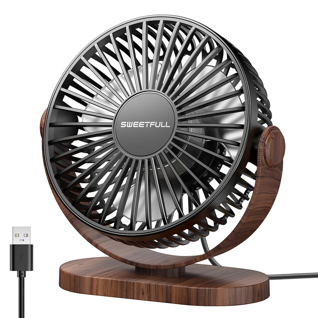 Electric Fan Portable Cooling Laptops Silent USB Fan Three Speed Adjustment for Home Office Desktop Outdoor Camping Mini Fan