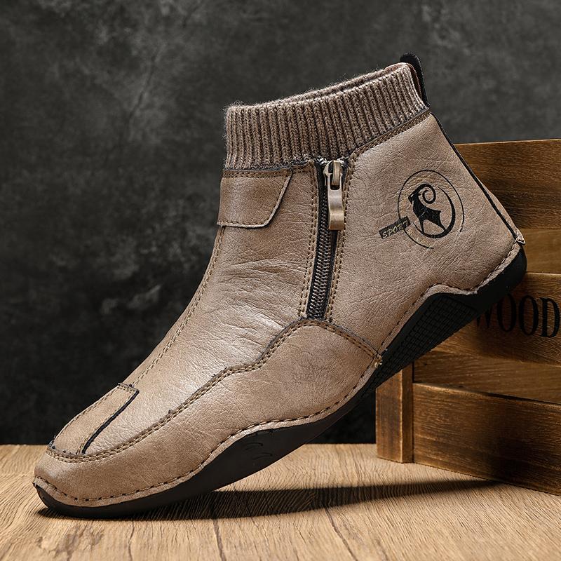 Fashion Winter New Snow Boots Men's Plush Snow Boots Keep Warm Lightweight Breath Western Boots for Male Soft Outdoor Designer Sneakers