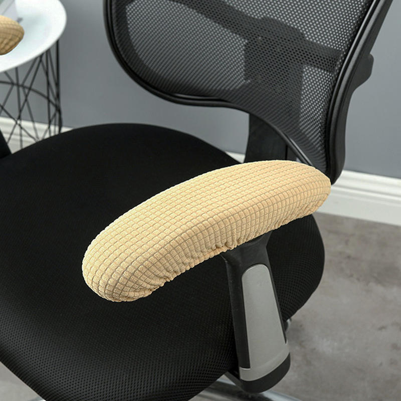 1 Pair Office Chair Armrest Cover Removable Elastic Washable Waterproof Fabric Elastic Half Pack For Office Chair Armrest