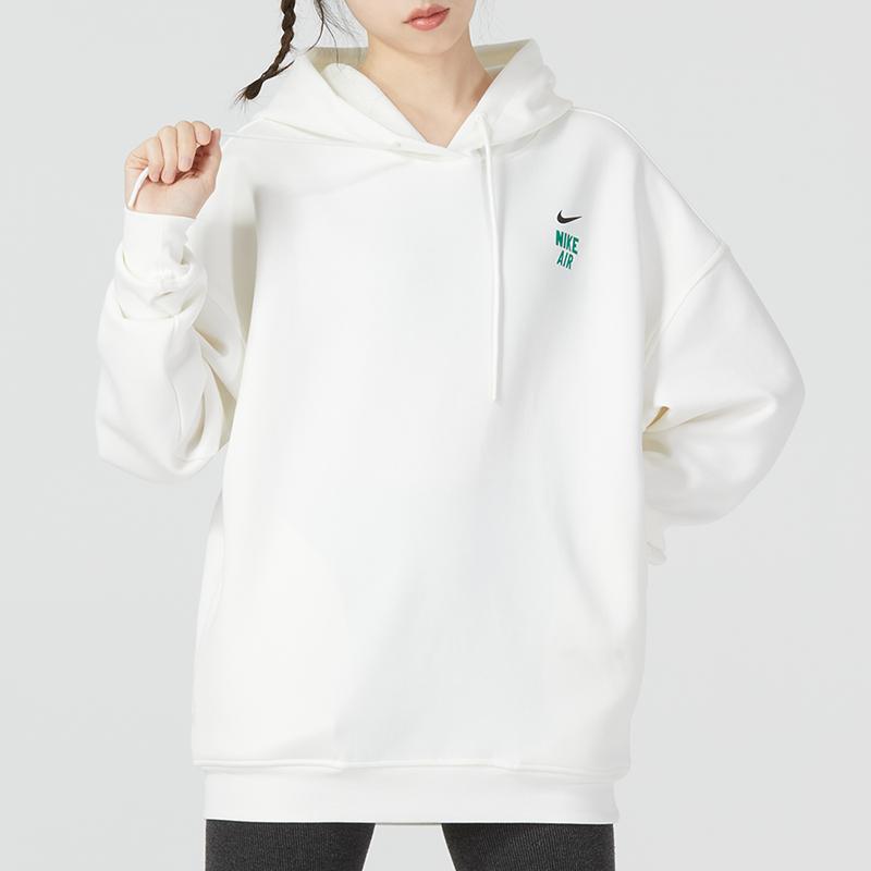 Nike As W Nsw Premium Po Hd Flc Hooded Pullover Sweatshirt White FB7650-133