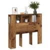 VidaXL Headboard Cabinet Old Wood 120x19x104.5 Cm, Headboard, Bedroom Cabinet, Wall Headboard, 856878