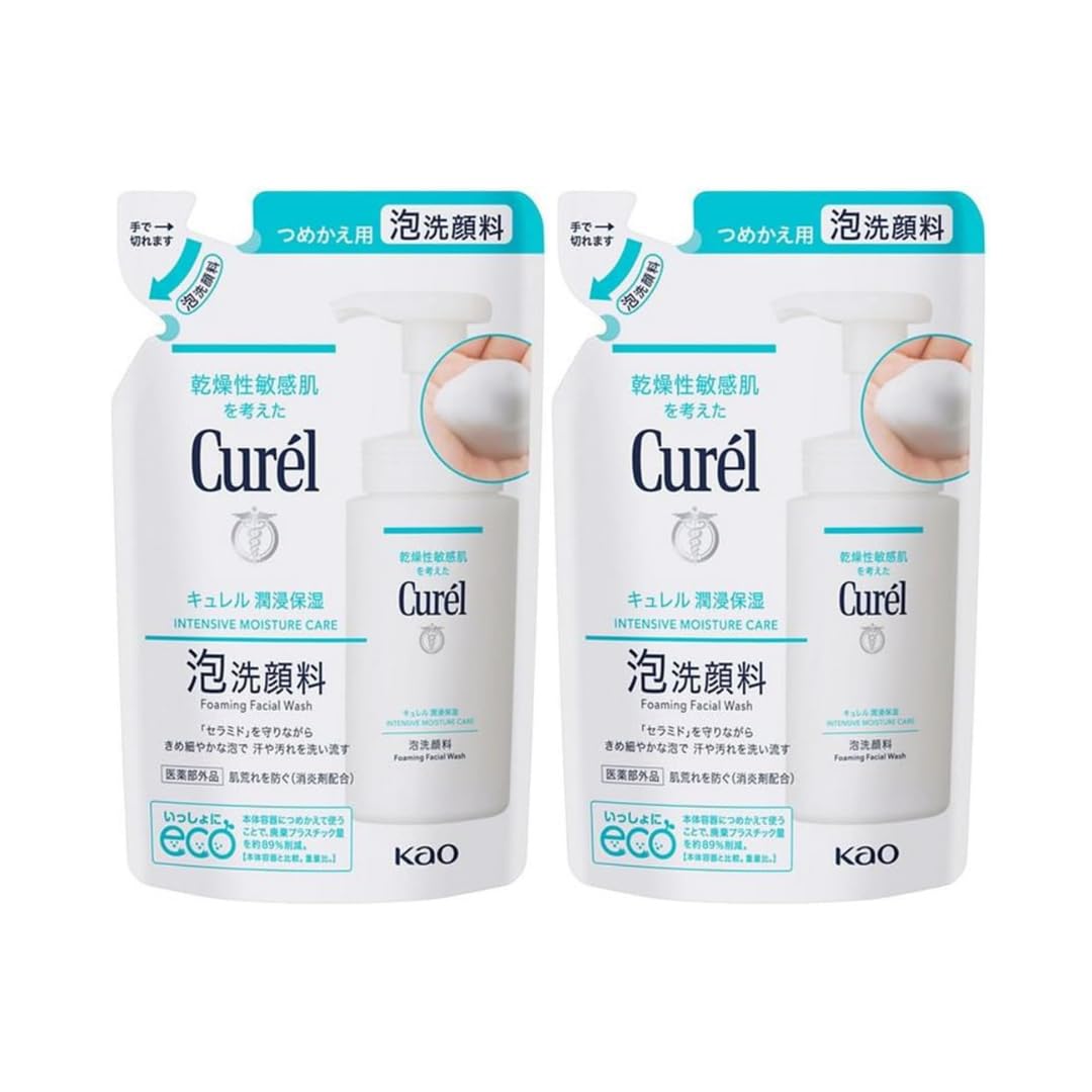 Curel Foaming Facial Cleanser Refill 130ml 2