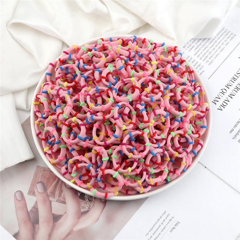 30/50/100 buc/Set Colorate Mici Elastice de Păr Fete Drăguțe Elastice de Păr cu Elasticitate Ridicată Accesorii de Păr pentru Copii Suport Coadă de Cal Bandă de Păr