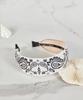 Maia Paisley Hairband - Plain Black