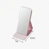 Portable Folding Makeup Mirror with PU Leather Cover, Elegant Travel Compact for Women, Gift for Birthday Graduation Home Decor
