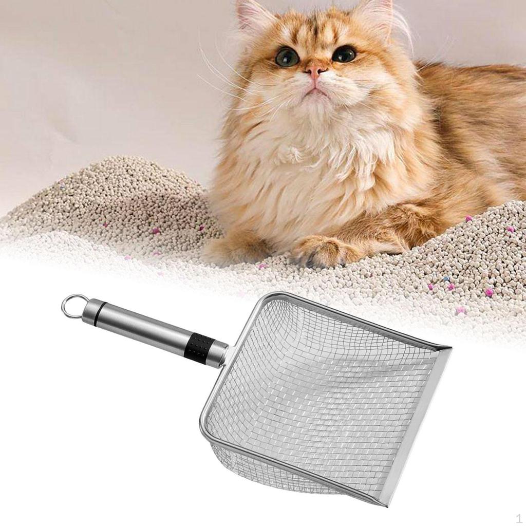 Cat Sand Sieve with Handle Substrate Scoop Pet Up Kitty