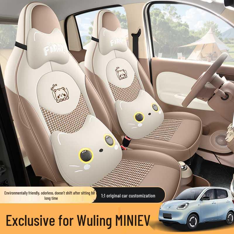 Seat Covers for Wuling Hongguang Mini 4th Gen: Four-Door MiniEV Macaron Edition Car Decoration