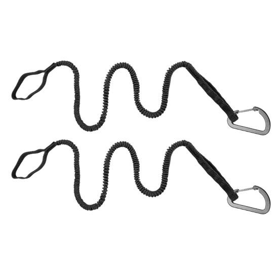 1/2/4Pcs Kayak Paddle Leash Elastic Bungee Strap Lanyard Rope Lightweight Kayak Rod Leash for Boating Fishing Rafting Canoeing