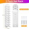 Hat Organizer for Baseball Caps Hat Rack for Wall Wall Mounted Adhesive Cap Rack Hat Holder Hanger Hold Up Cap Baseball Hat Storage Organizer