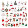 20-100pcs Snowman Cartoon Resin Figurine Pendant Alloy Hand-made Hanging Materials  Home