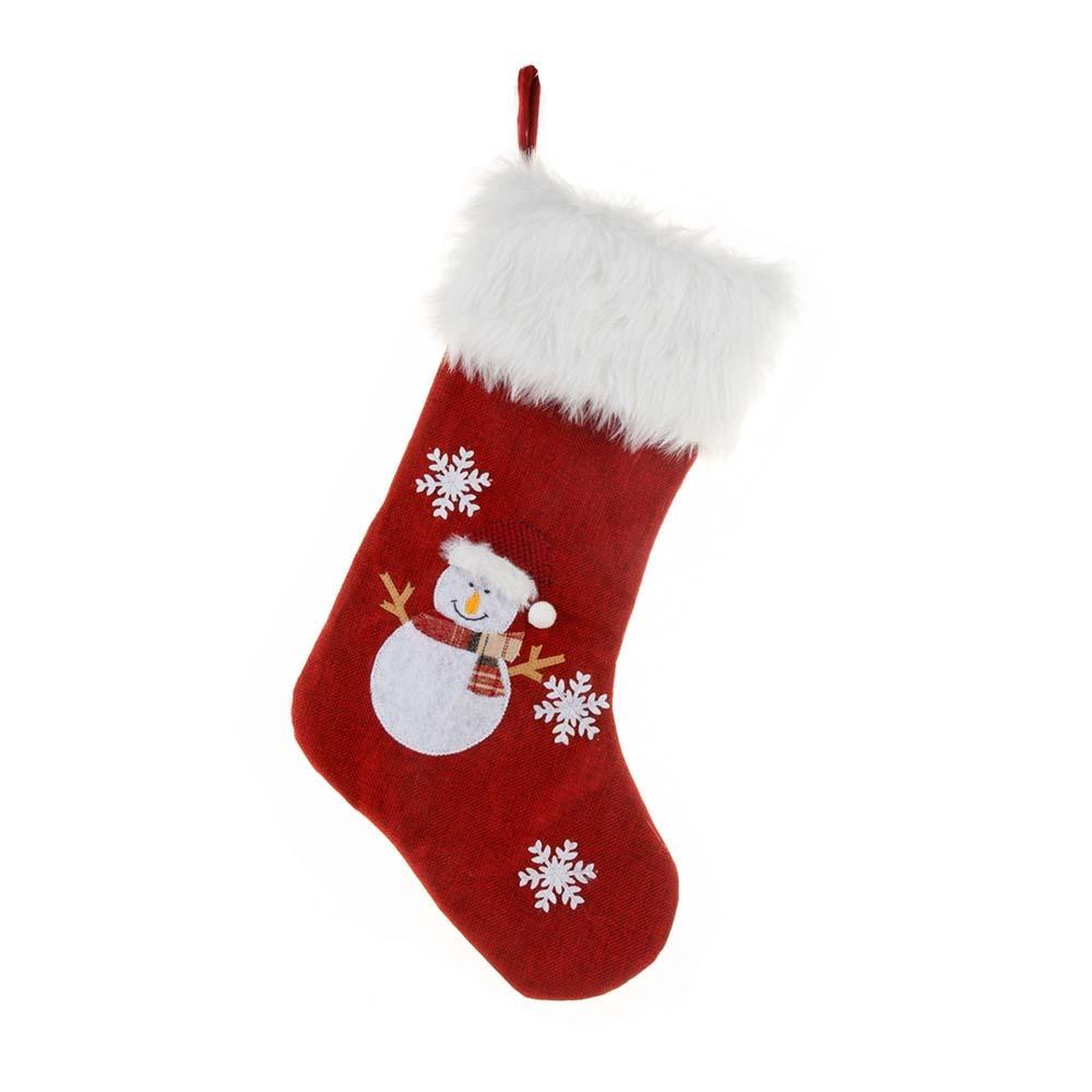 Large Size Christmas Stockings Glowing Christmas Tree Gift Candy Bag Fireplace