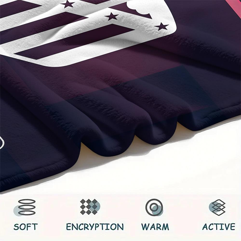 Atlético de Madrid Flannel Blanket, High quality Comfortable for All Seasons, Home Decor, Warmth and Comfort