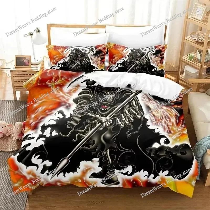 Dark Grim Reaper Bedding Set Duvet Cover 3d Bedding Fashion Design Decoration King Duvet Cover Set Double Bed Set Bedding Sets96