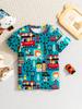 Dinosaur Children's Clothing Short Sleeve Kids Clothes Summer Animal Graphic T Shirts Children Top O-Neck Tees Baby Boy Clothes