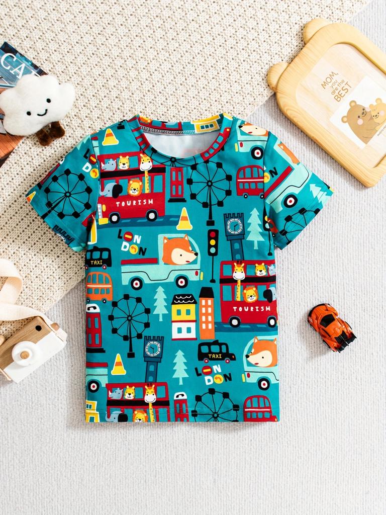 Dinosaur Children's Clothing Short Sleeve Kids Clothes Summer Animal Graphic T Shirts Children Top O-Neck Tees Baby Boy Clothes
