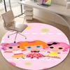 1pc Lalaloopsy4 Design Printed Area Round Carpet for Bedroom Living Room Home Decor Rugs Mat Non Slip Mat Rug for Bedside
