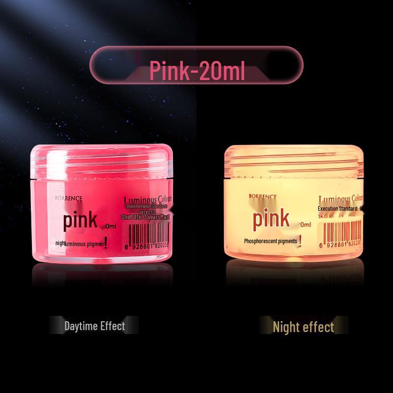 Glow-in-the-Dark Fluorescent Pigment Set for Kids - Perfect for DIY Clothes, Shoes, Plaster Dolls, and Hand-Painted Crafts!