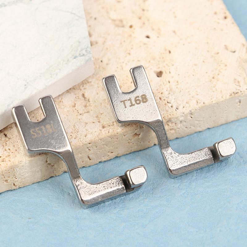 1Pc S518L/T168 Single-Sided Invisible Zipper Presser Foot Unilateral Zipper Feet For Lockstitch Industrial Sewing Machine