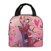 Charlie And Vaggie Valentines Hazbin Hotels Insulated Lunch Bag for School Cooler Thermal Food Box Tote Lunch Boxes Container