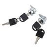 2pcs Cylinder Cam Locks Anti‑Corrosion Secure Hardware with 4 Keys for Tool Box Drawer
