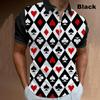 Mens Sport Knitted Short Sleeve Polo Shirt 3d Printing High Quality Hot Selling Men's Wear
