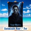 Beach Towel Custom Name Text, Quick Dry Large Towel For Beach HomeHalloween Michael Myers