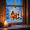 3D Winter Scene Baubles Glowing Christmas Story Ornament, Light-Up Ball Hanging Decor with Warm LED Light, Festive Indoor Home Decorations Mini