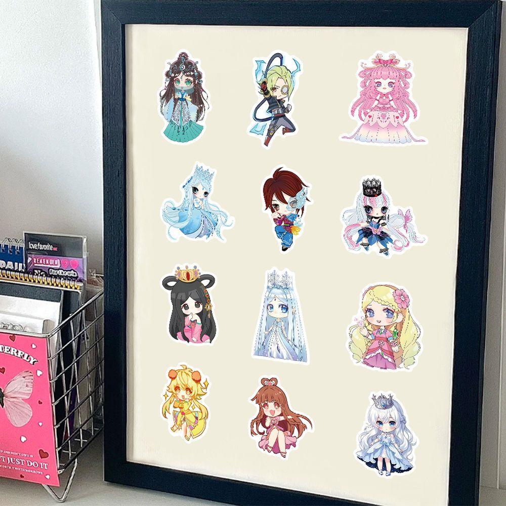 52 PCS Stickers Fairy Dream Leaf Lori Characters Including Princess Aizhen Suitable for Peripheral Decorations of Hand Accounts  Waterproof Stickers.