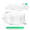 Clear Acrylic Jewelry Storage Box: Elegant Display for Earrings, Necklaces, and Accessories