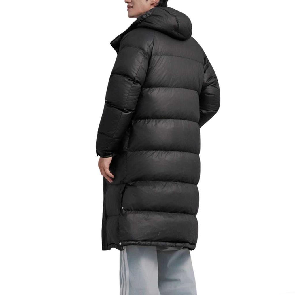 adidas LONG DOWN Jackets Unisex Black Hooded Moderate KF2143