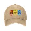 Autism EleUnisexts Periodic Table Awareness ASD  Fashion Baseball Cap Hats Visor Protection Snapback Cotton tops gorras