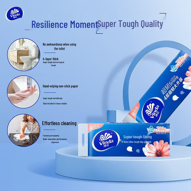 Vinda Super Tough 4-Ply Coreless Toilet Paper