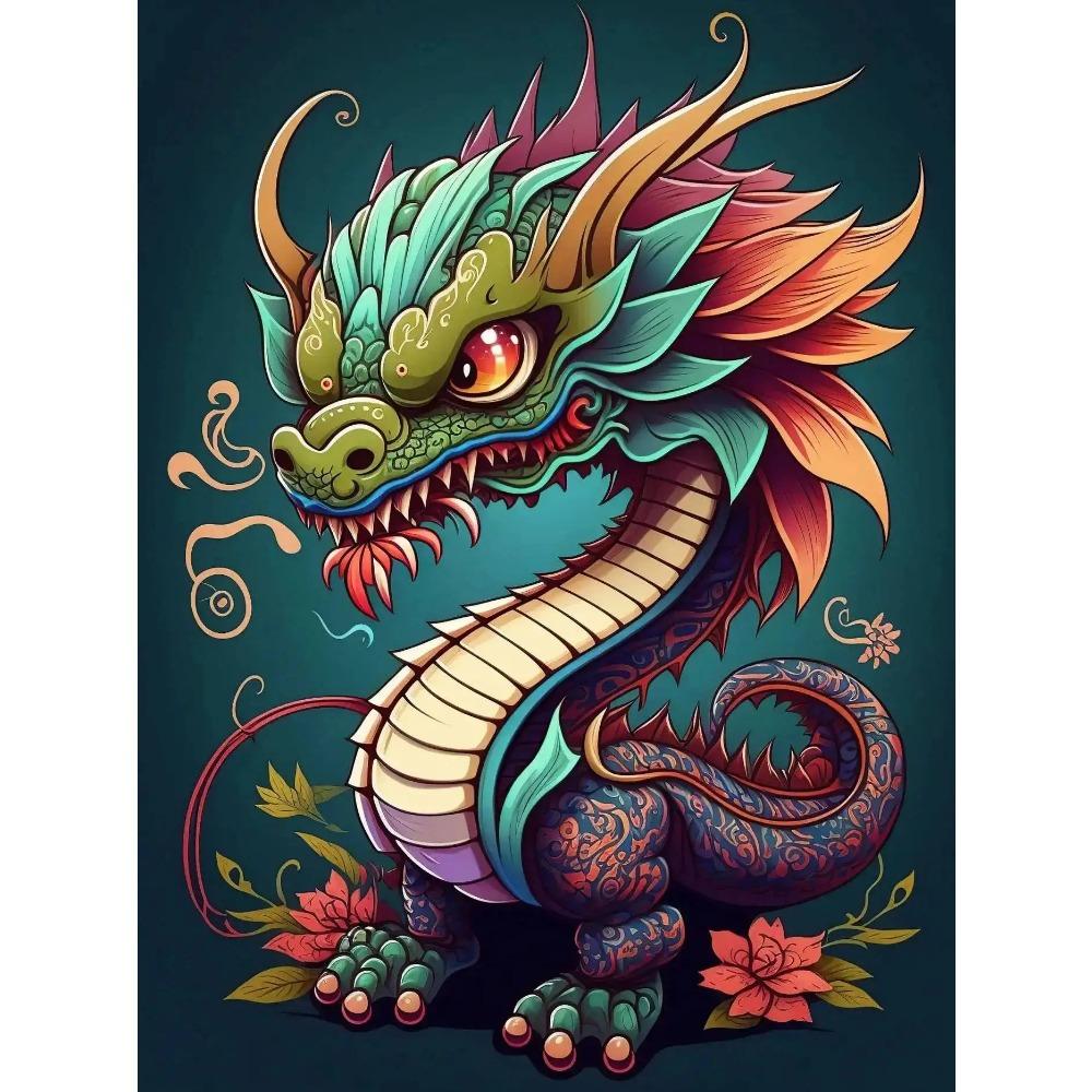 DIY Full Round Diamond Painting Cross Stitch 3D Art Style Home Scene Animal Decorative Diamond Painting 5d Diamond Art Painting